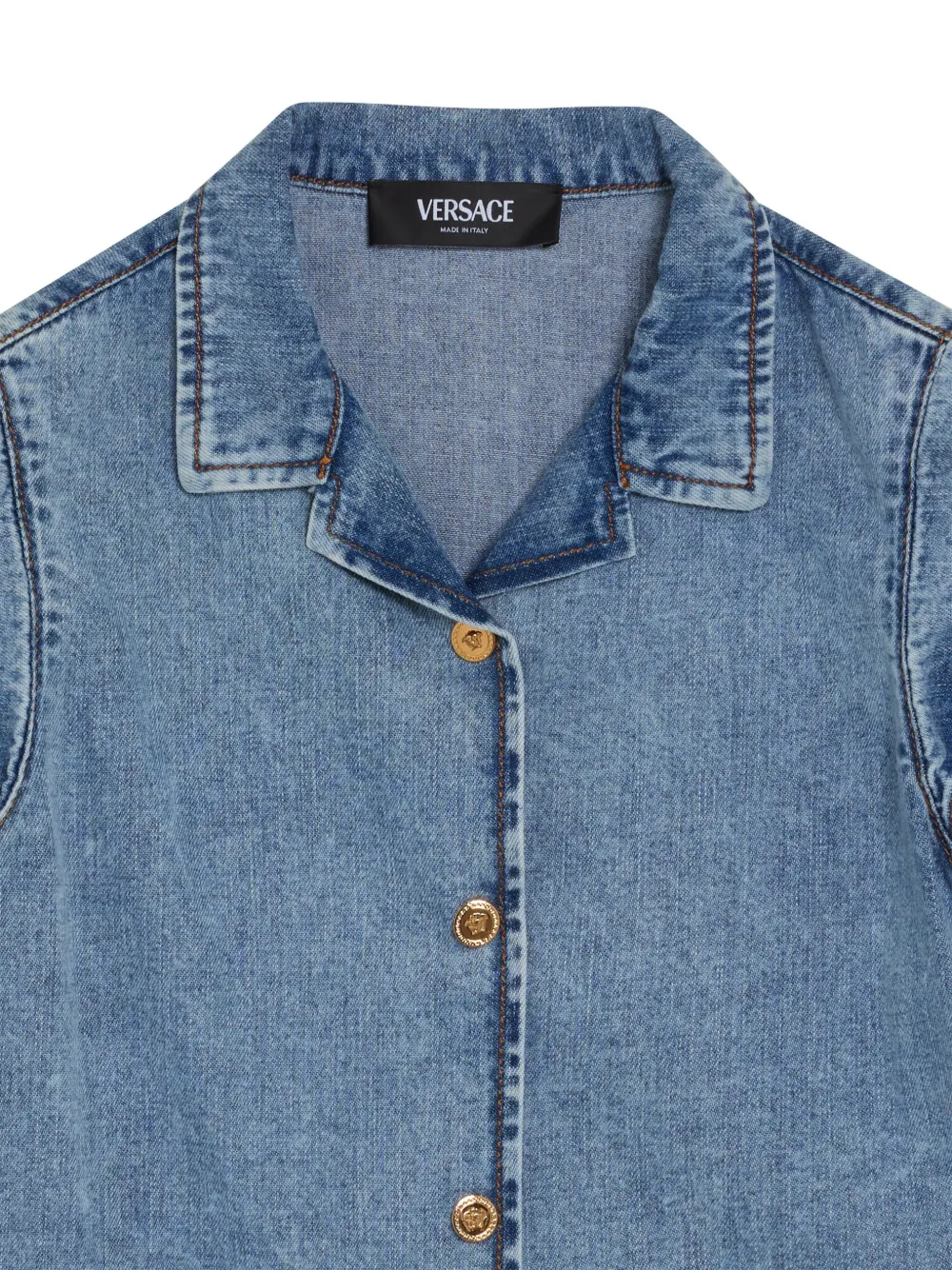 Versace Kids Spijkershirt Blauw