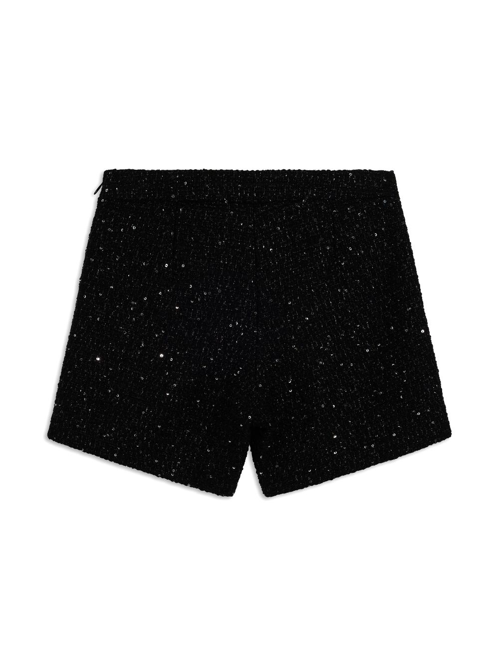 Versace Kids sequined tweed shorts - Black