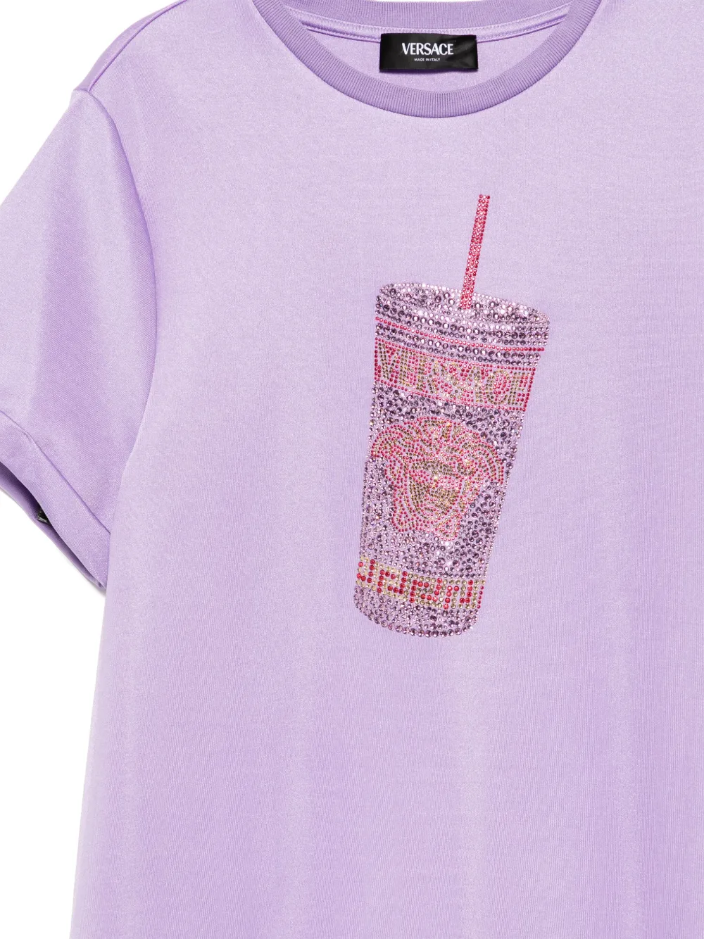 Versace Kids Jurk met korte mouwen Paars