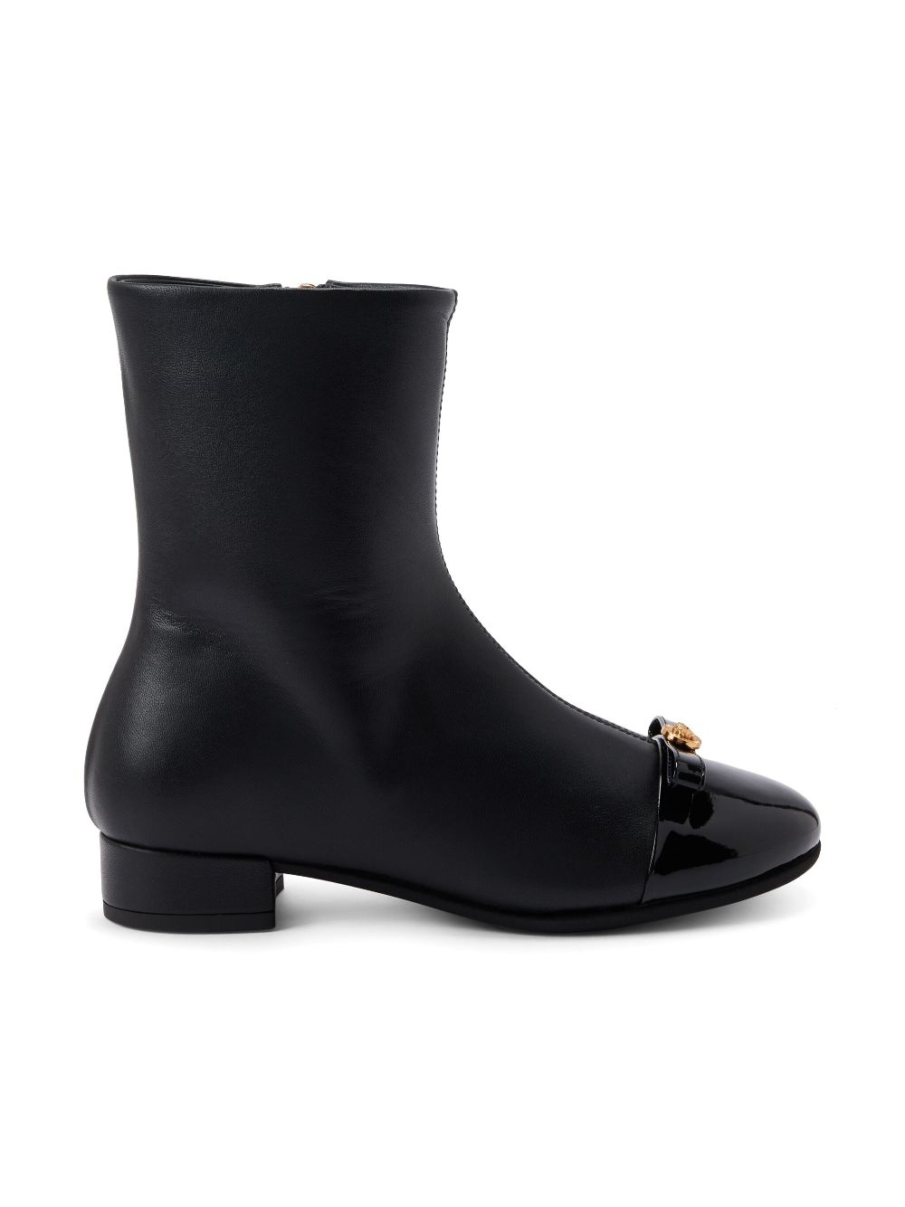 Versace Kids Gianni Ribbon boots Black