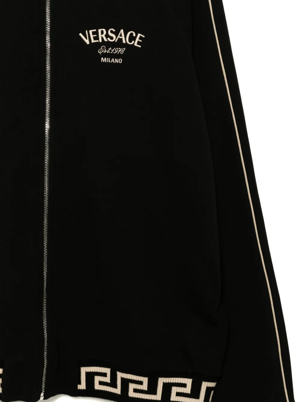 Versace Kids Sweater met rits Zwart