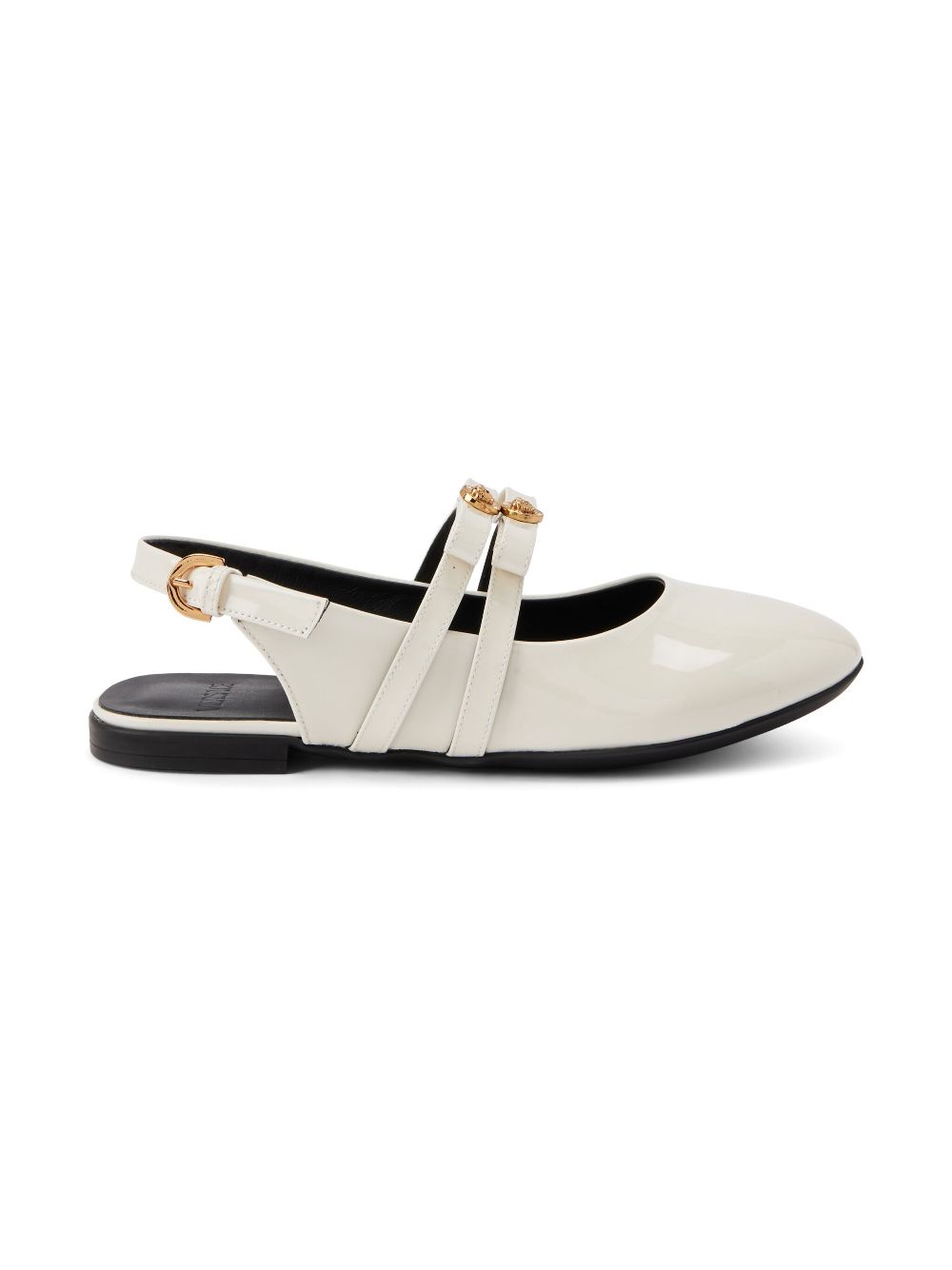 Versace Kids patent ballerinas - White