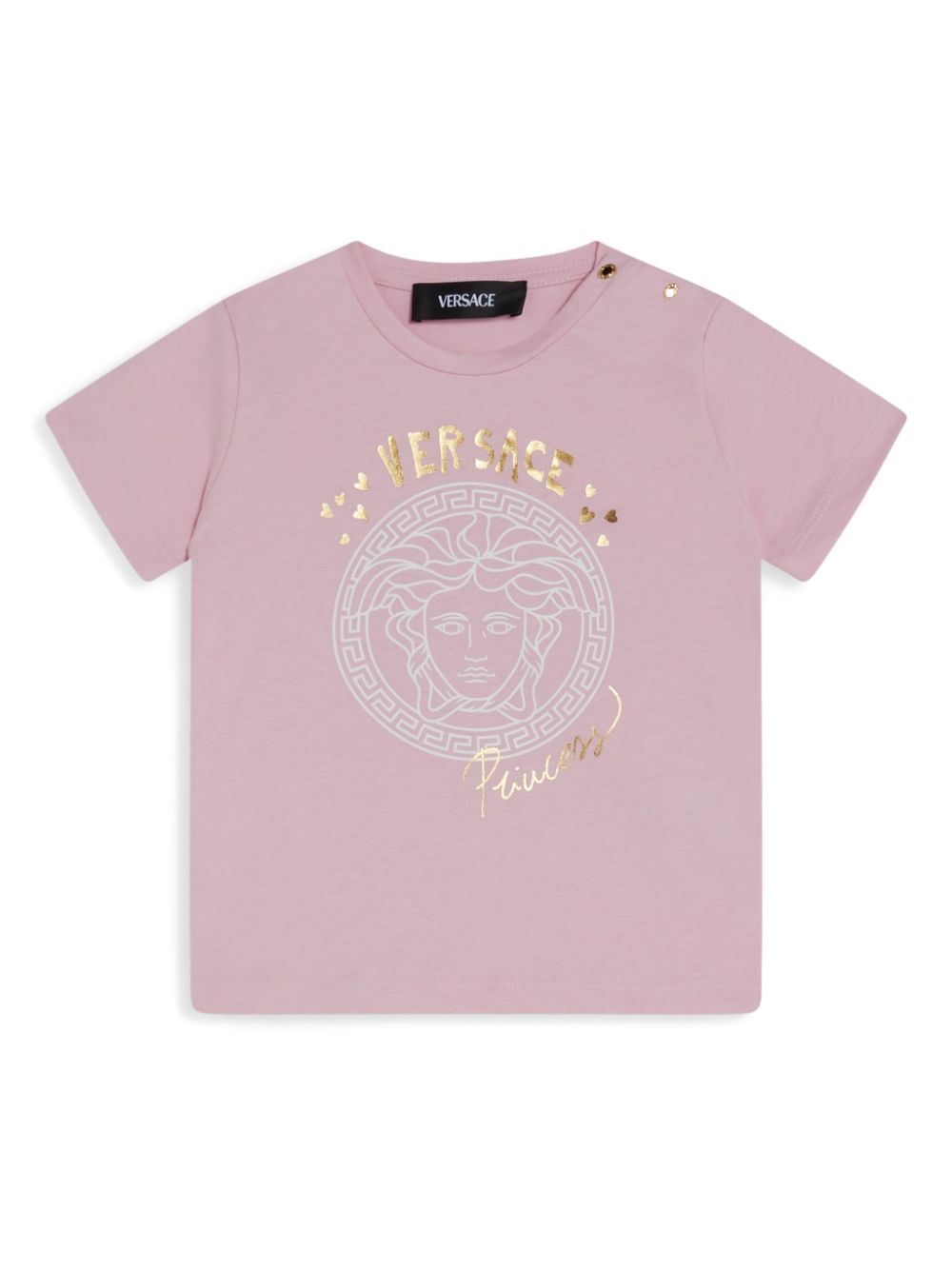 Versace Kids Medusa-print T-shirt - Pink