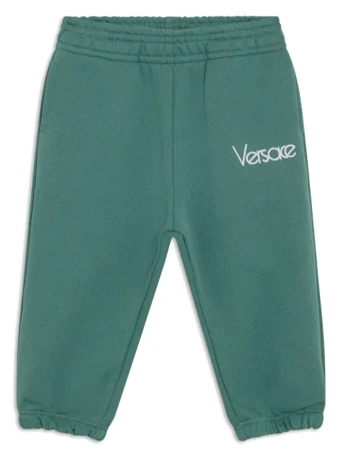 Versace Kids pants con logo bordado