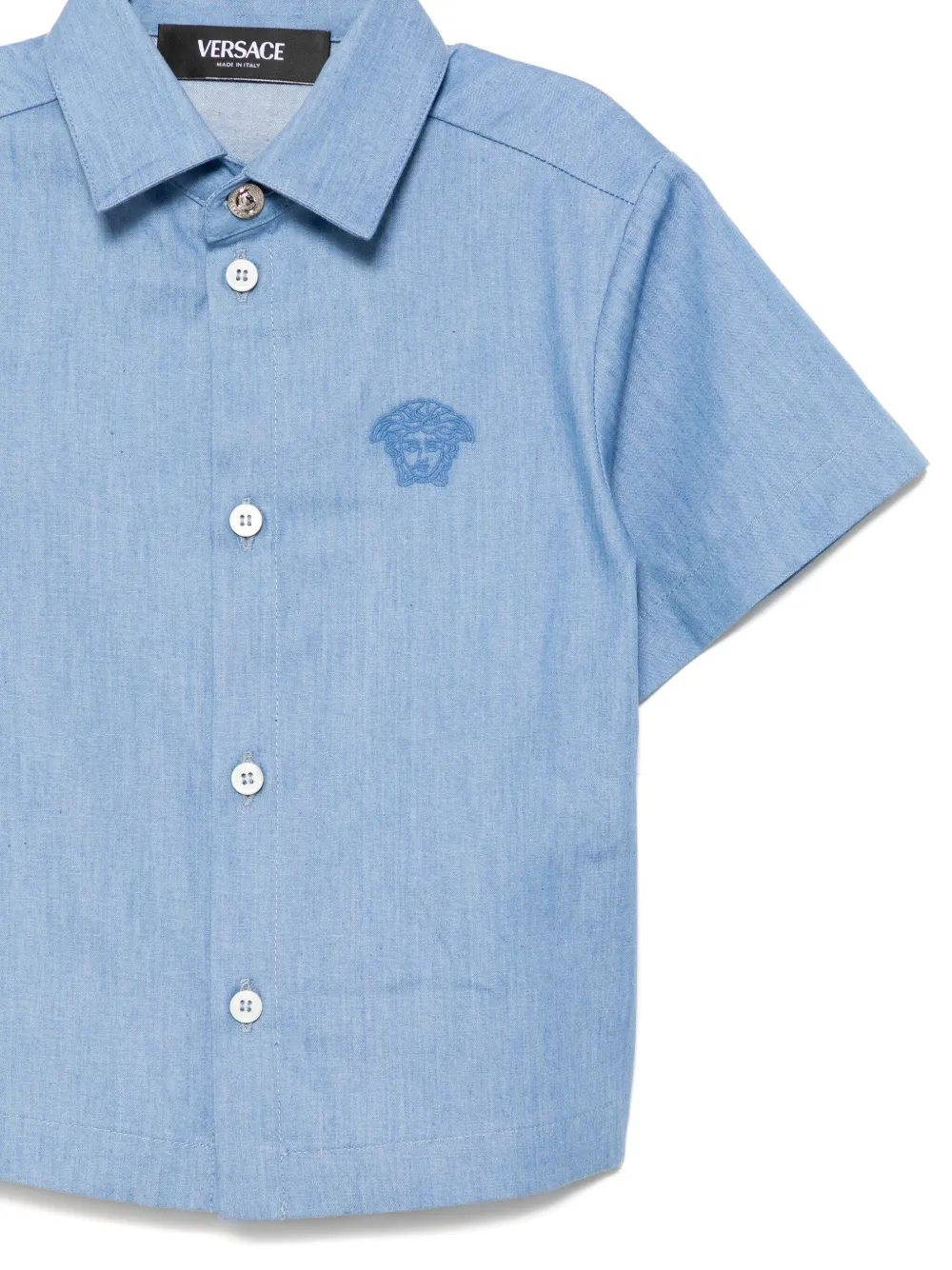 Versace Kids Shirt met korte mouwen Blauw