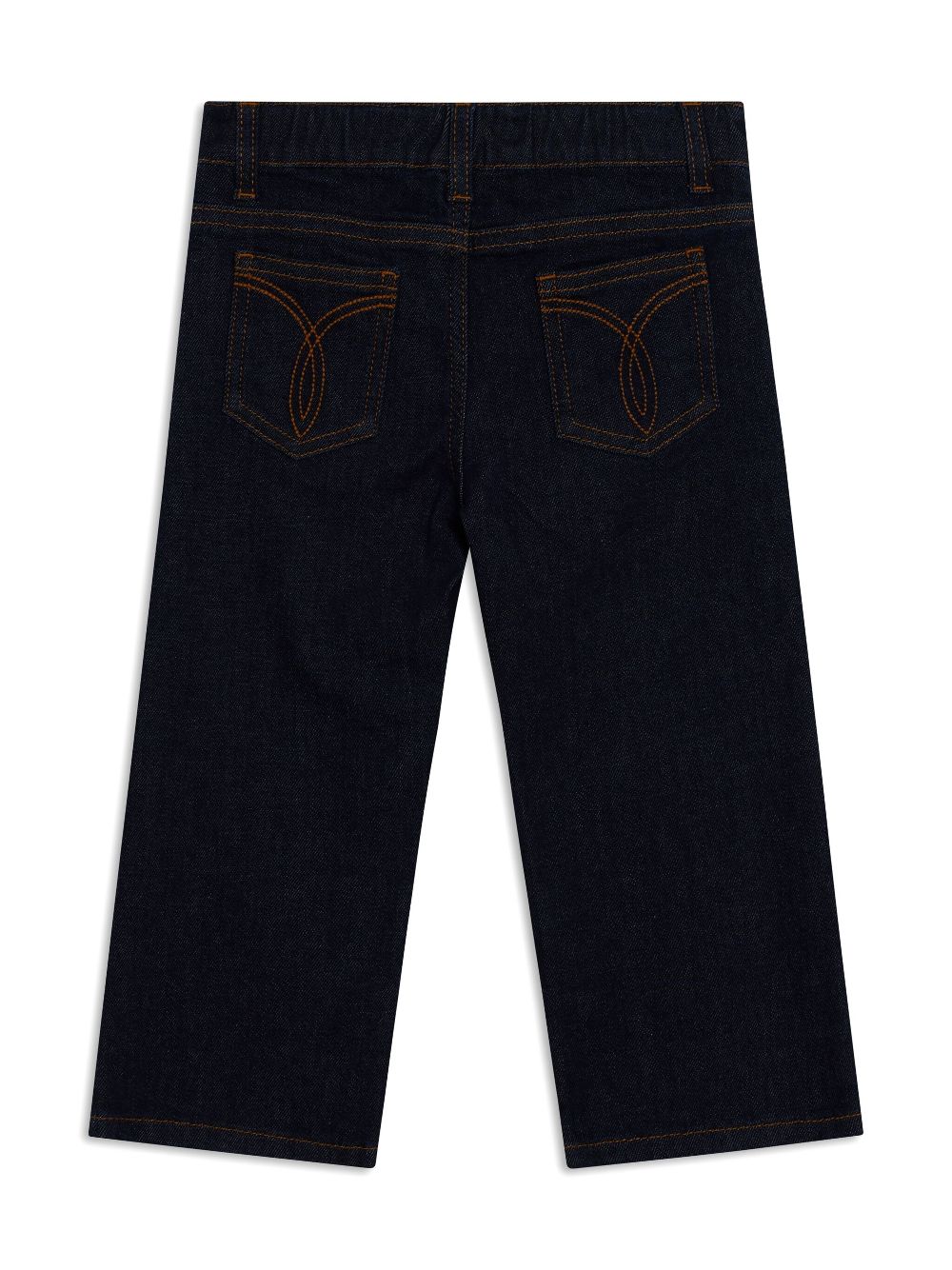 Versace Kids medusa plaque jeans - Blue