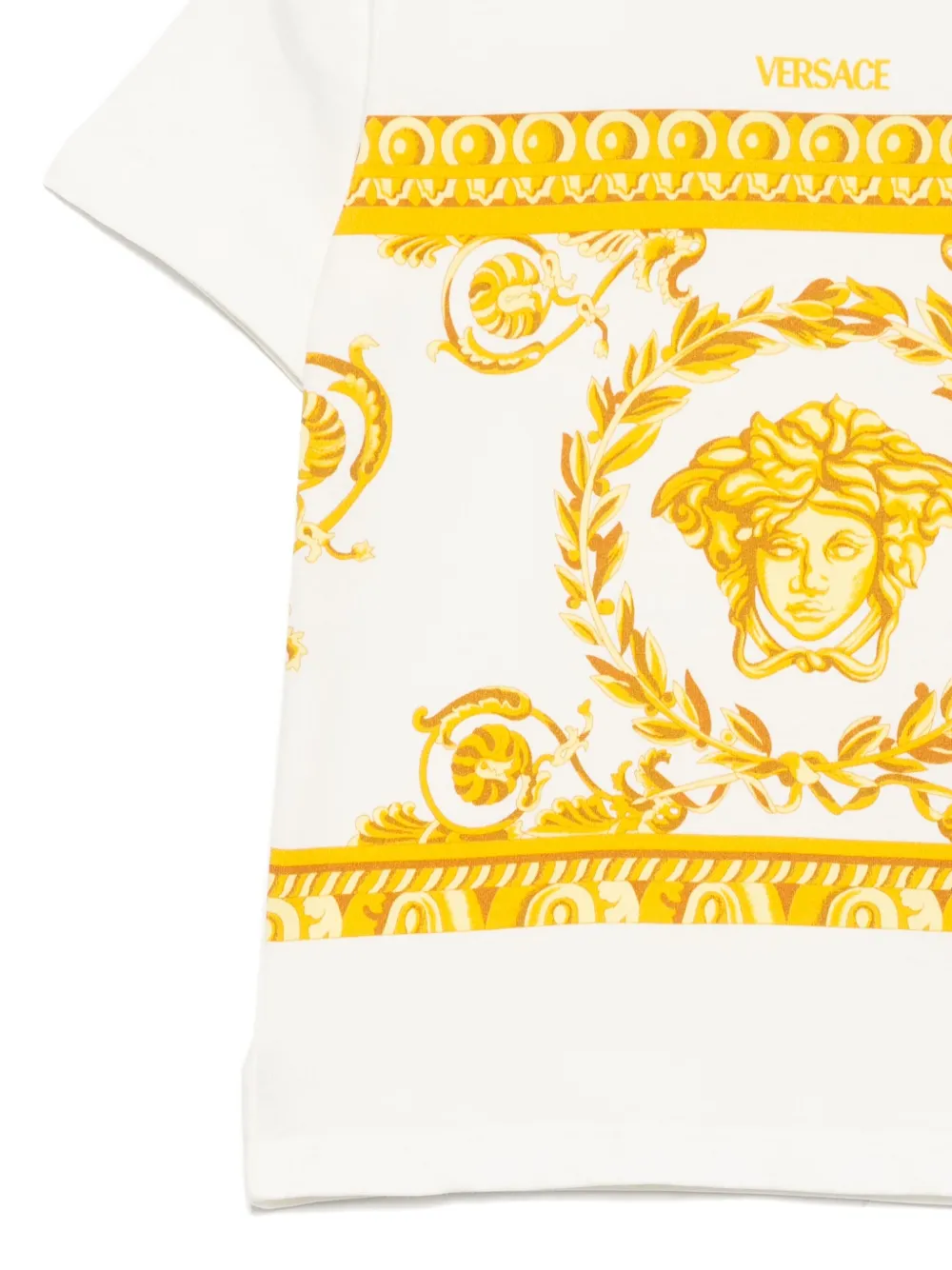 Versace Kids T-shirt met logoprint Wit
