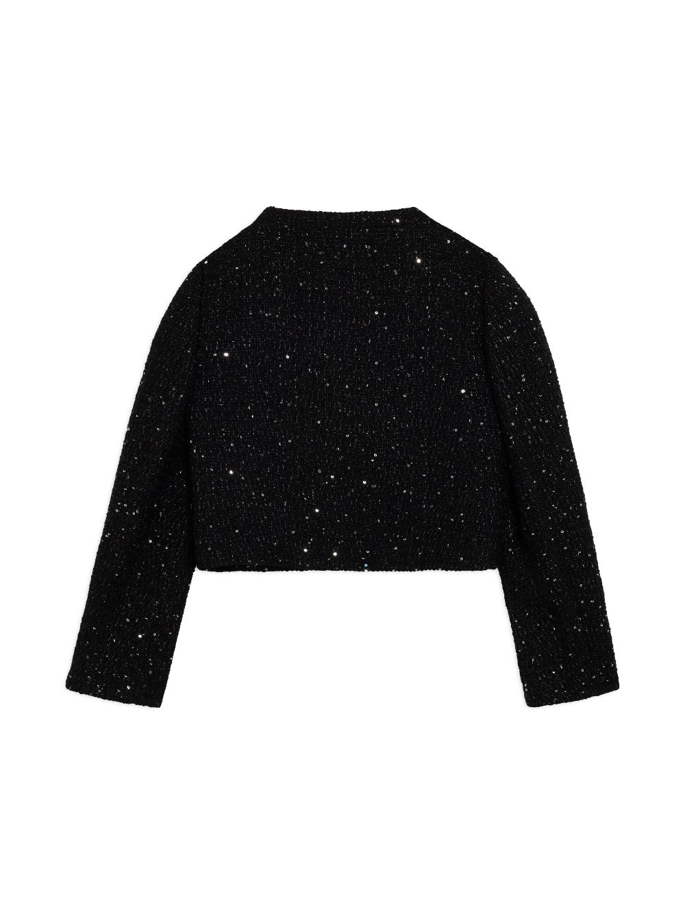 Versace Kids sequined tweed jacket - Black