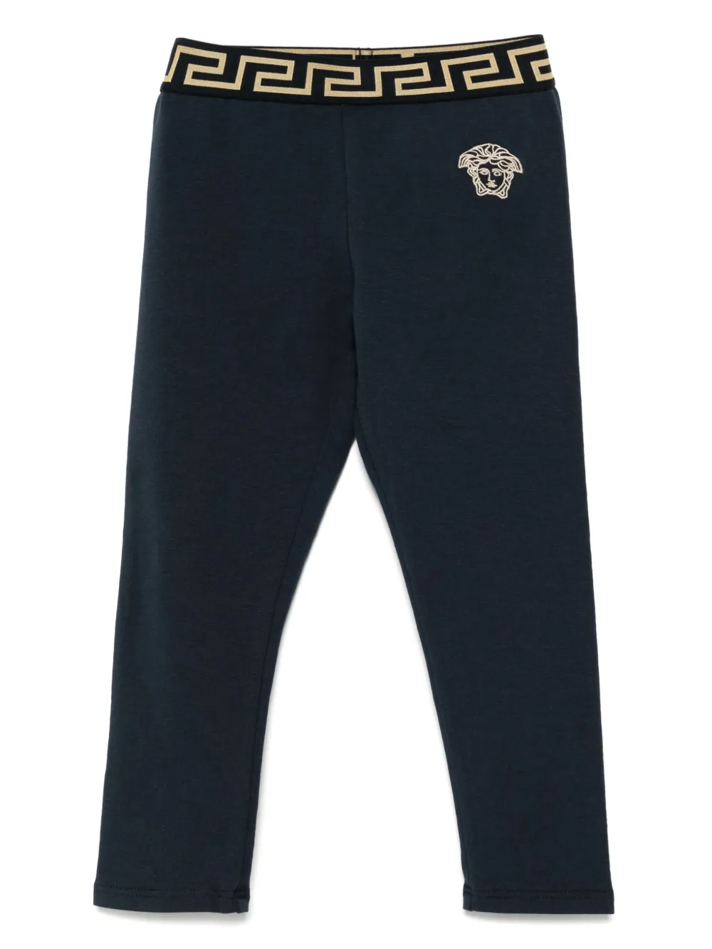 Versace Kids Legging met Medusa-patroon Blauw