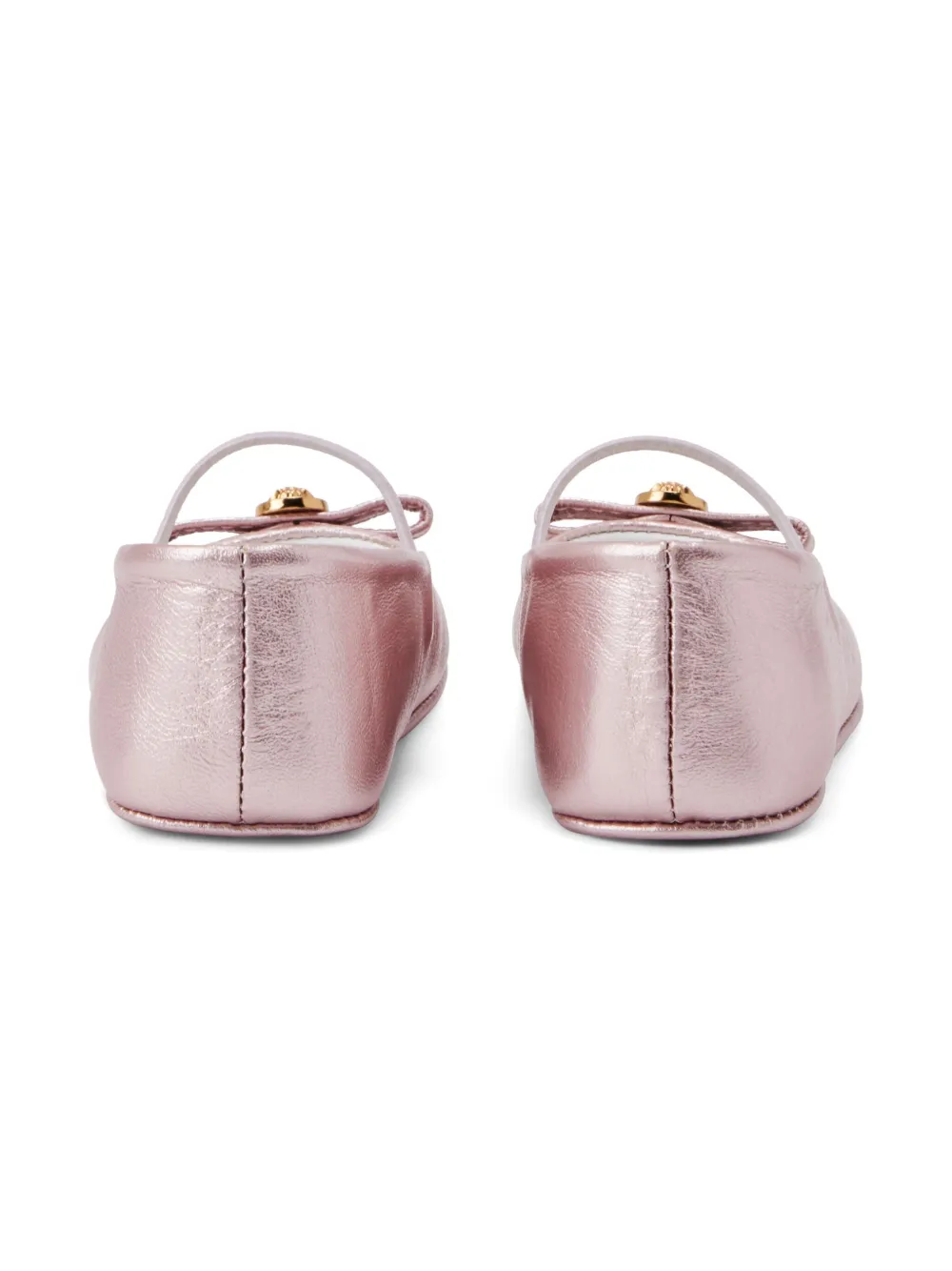 Versace Kids Ballerina's met Medusa-plakkaat Roze