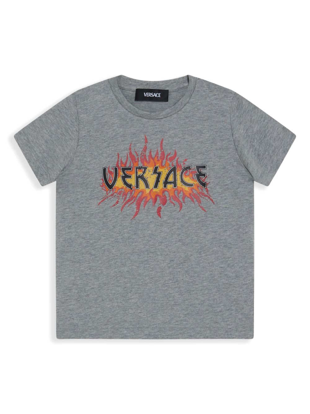 Versace Kids logo-print T-shirt - Grey