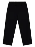 Versace Kids logo patch trousers - Black