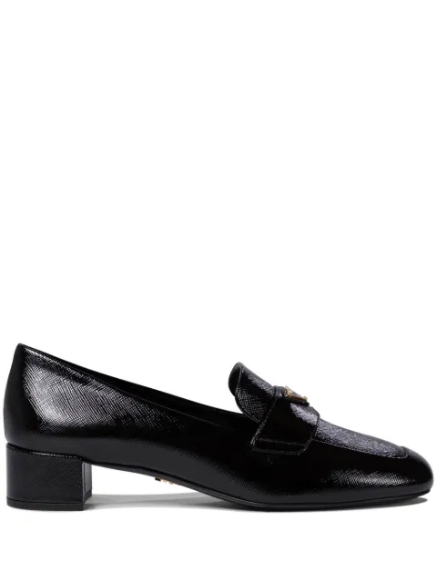 Prada pumps med logotyp 35 mm