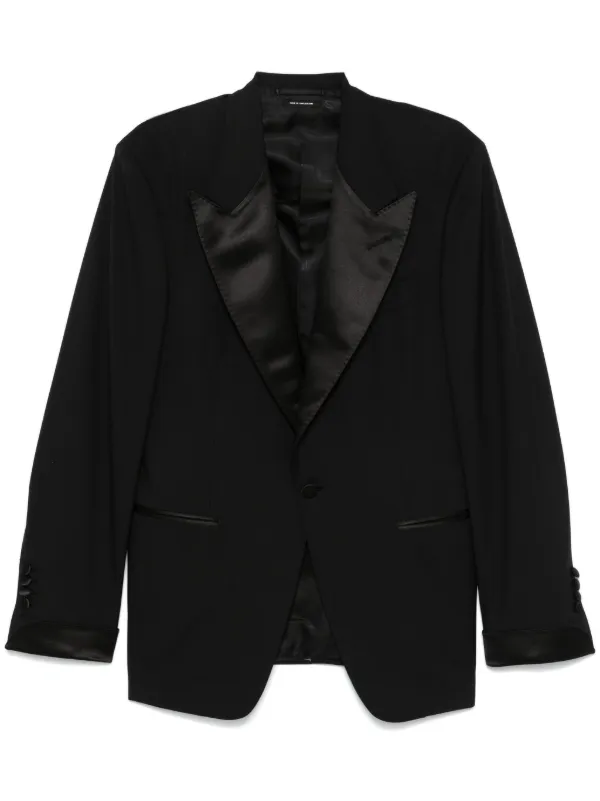 Tom Ford Wool Blazer in LB999 BLACK