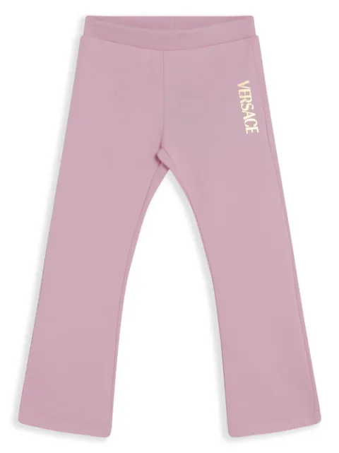 Versace Kids pants con logo estampado