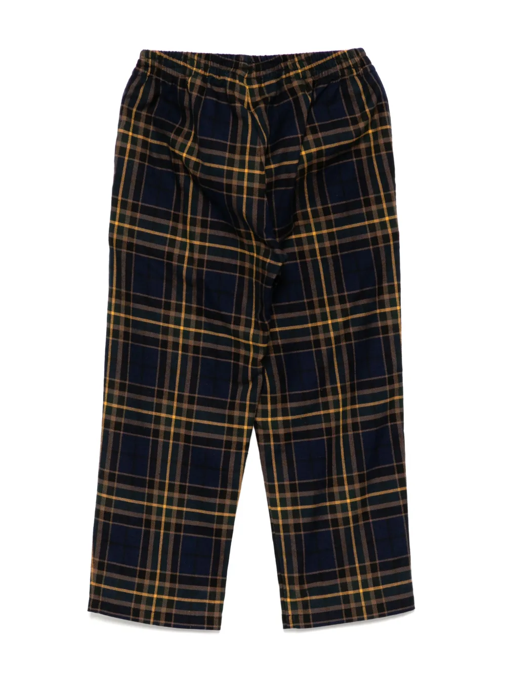 Versace Kids Geruite cropped chino - Blauw