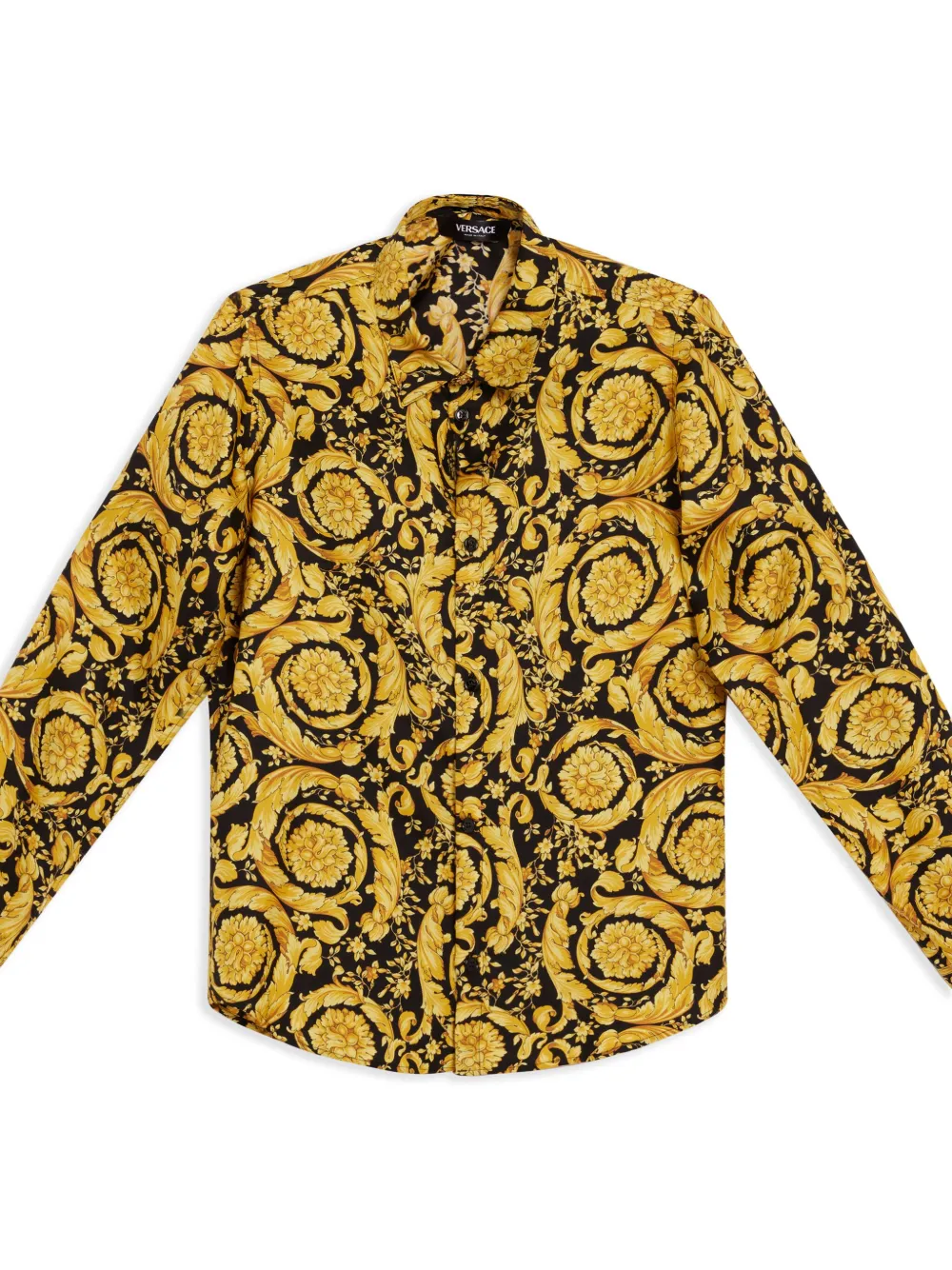 Versace Kids Barocco shirt Geel