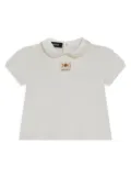 Versace Kids logo-embroidered T-shirt - White