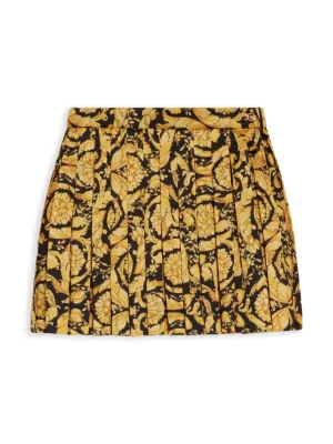 VERSACE ヴェルサーチェ キッズ プリーツスカート バロッコ柄 春 スカート バロッコ プリーツ キッズ | VERSACE JP