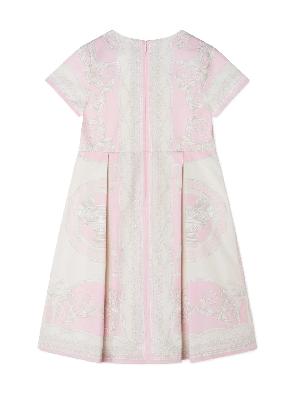 Versace Kids Jurk met barokprint Beige