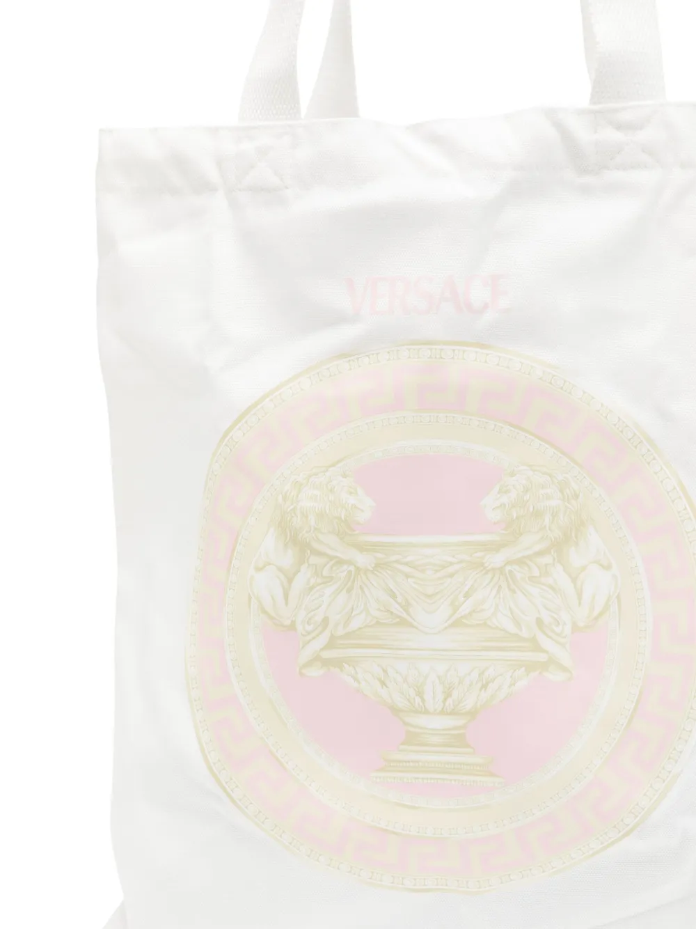 Versace Kids Shopper met logoprint Wit