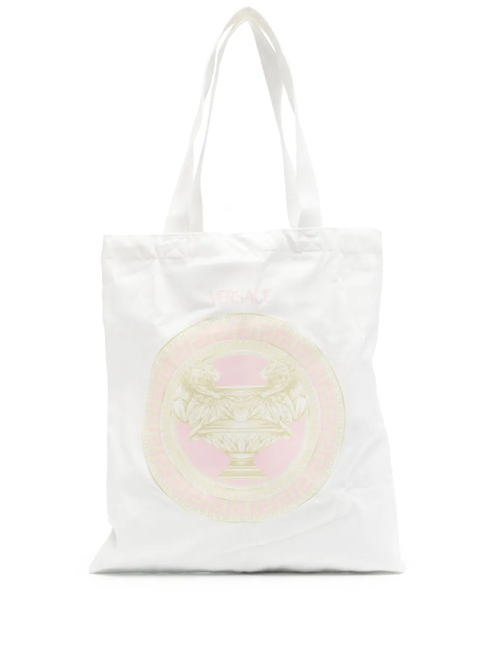 Versace Kids Shopper met logoprint Wit