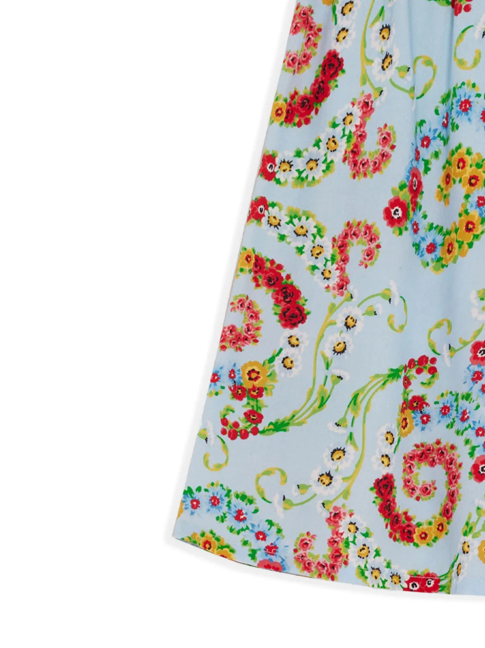 Versace Kids Shorts met bloemenprint Blauw