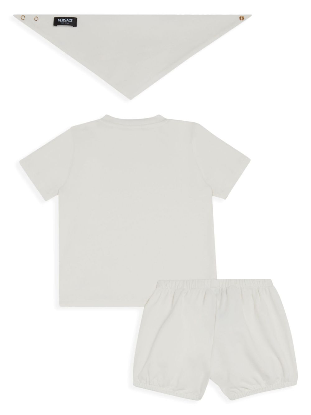 Versace Kids cotton short set - White