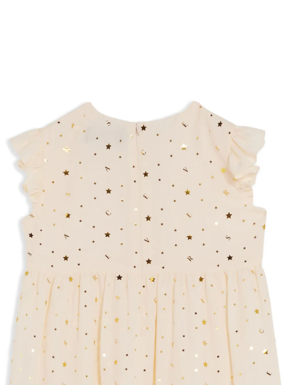 Versace Kids Jurk met logoprint Beige