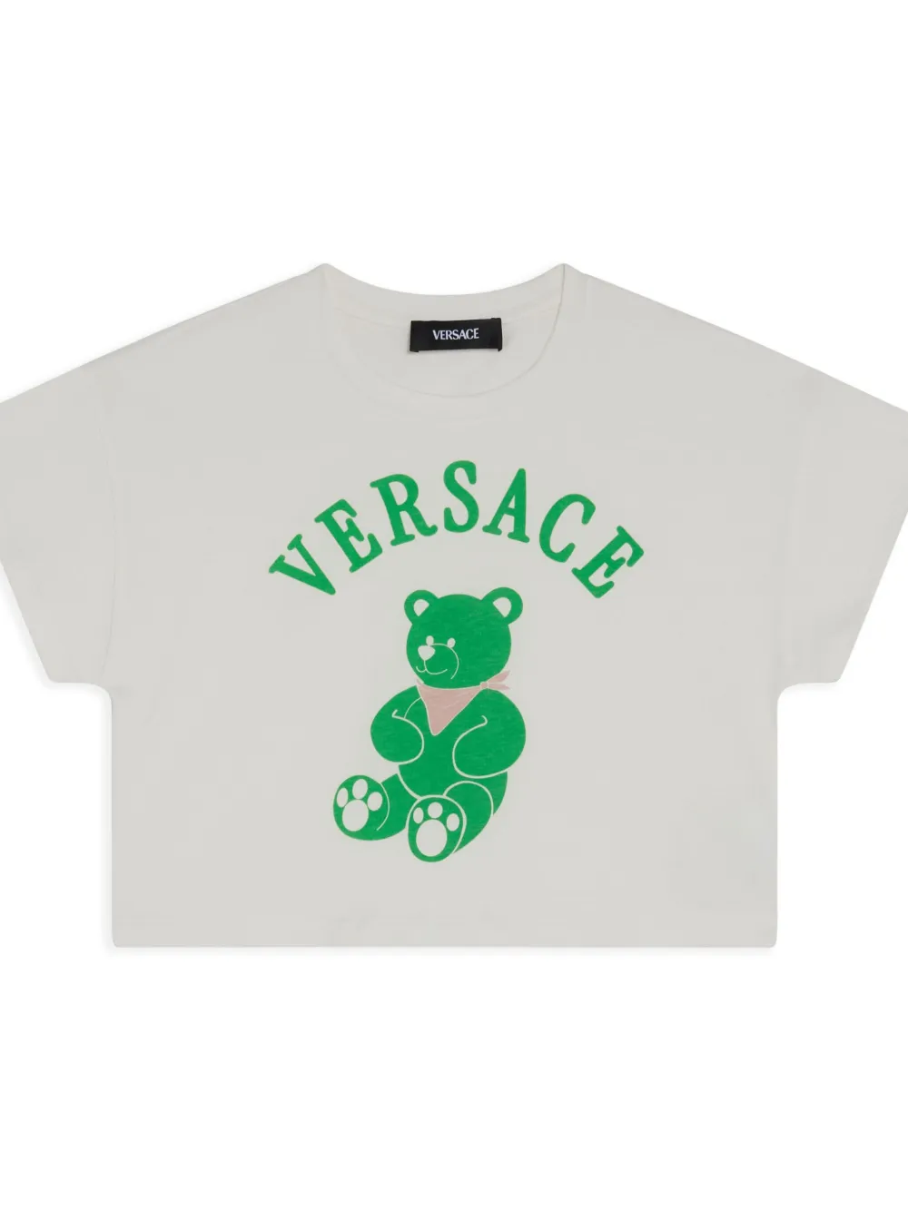 Versace Kids T-shirt met logoprint Wit