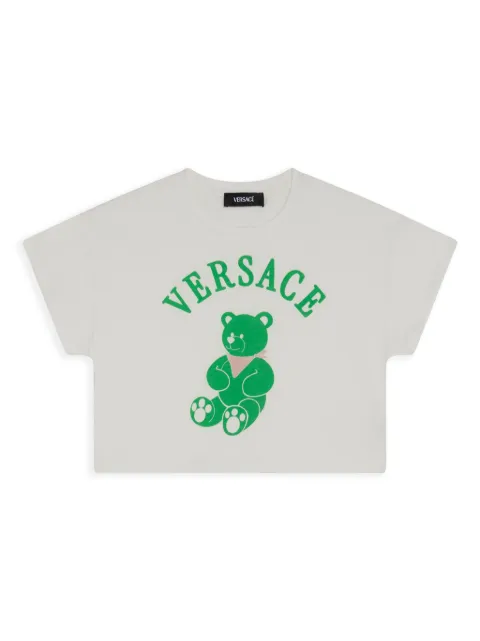 Versace Kids playera con logo estampado