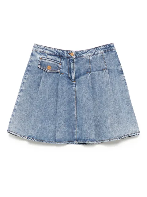 Versace Kids Saia jeans de algodão