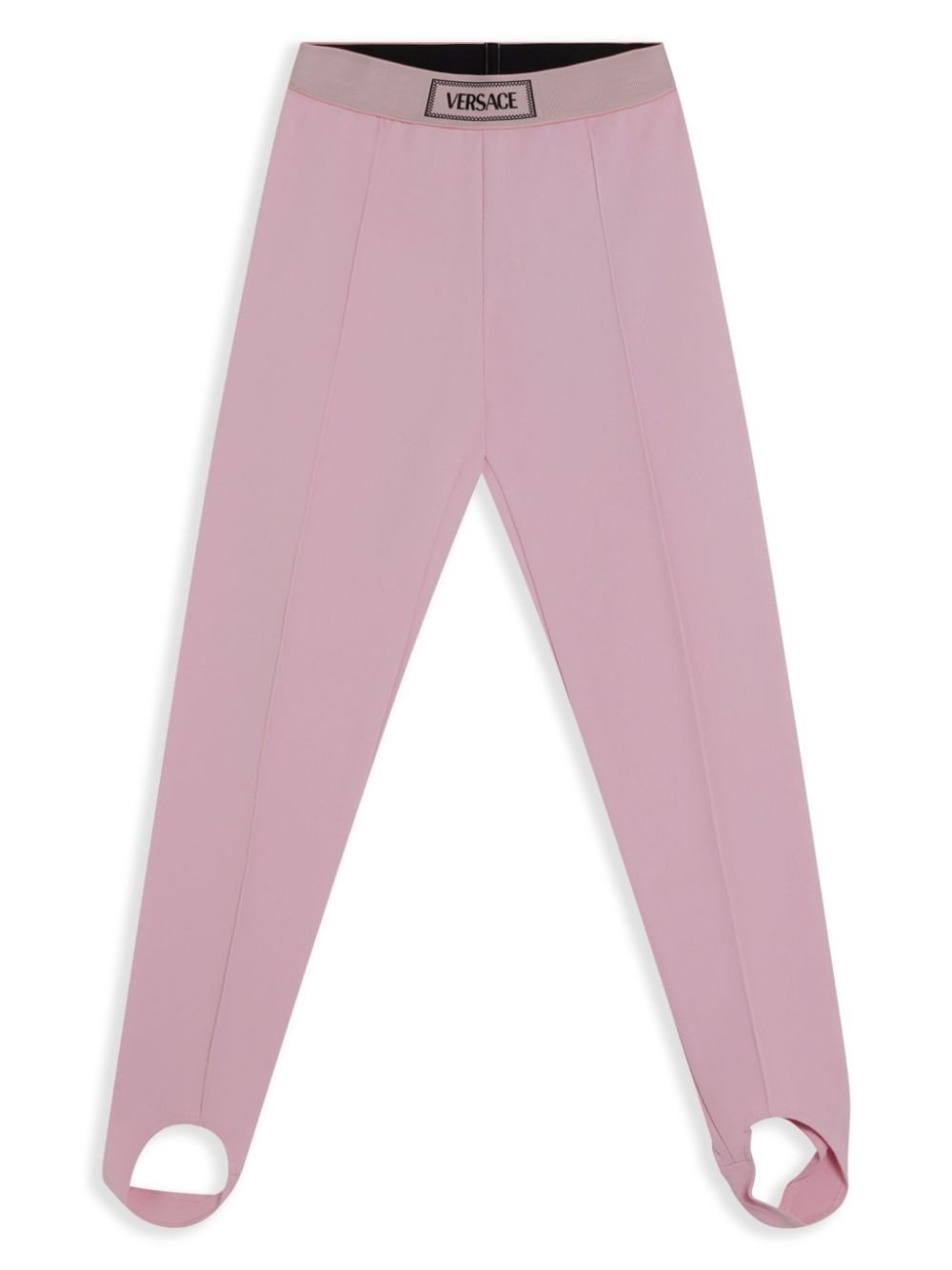 Versace Kids logo-waistband leggings - Pink