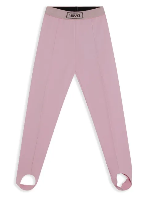 Versace Kids logo-waistband leggings