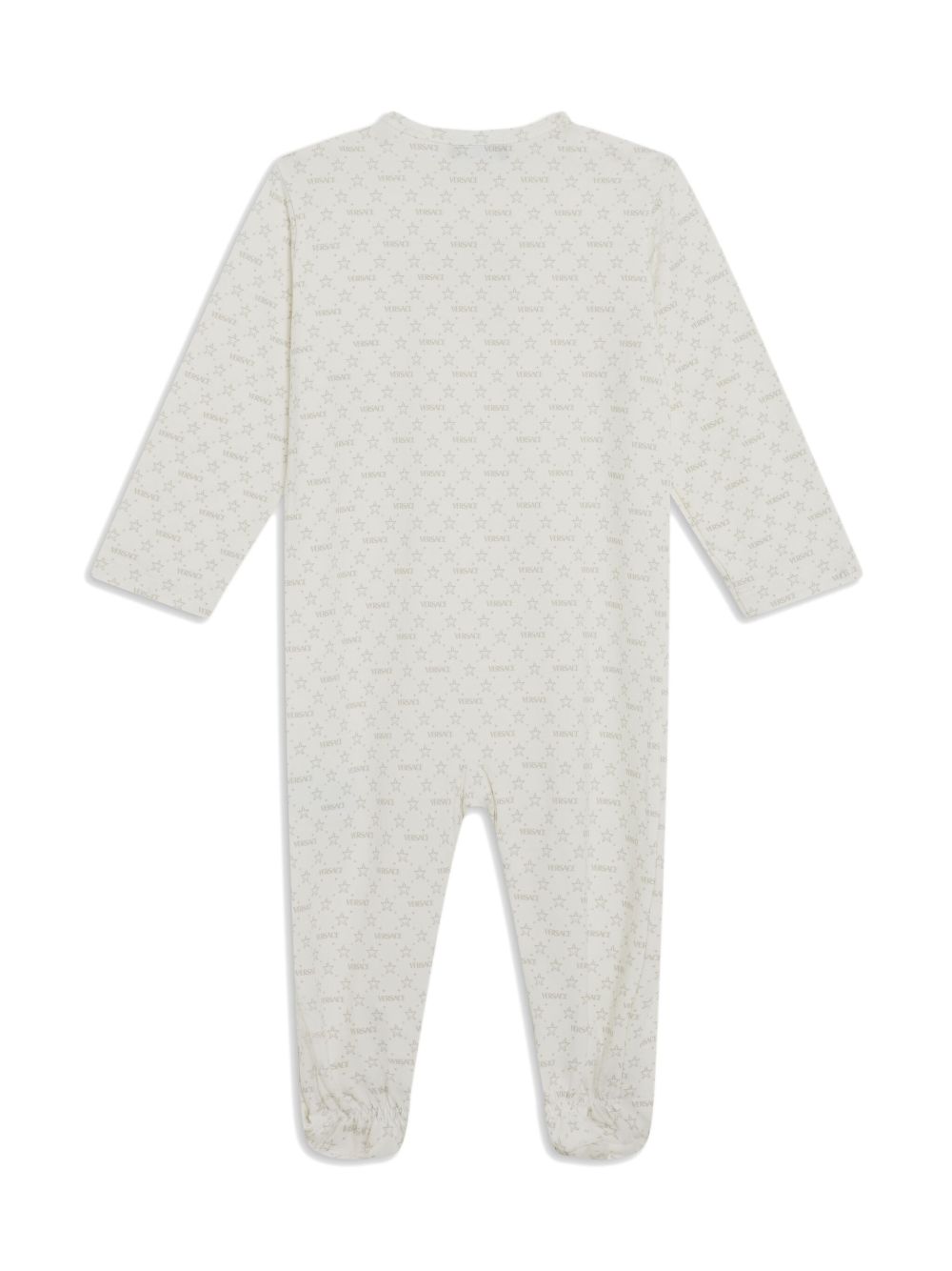 Versace Kids star-print baby suit set - White