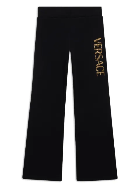 Versace Kids pants con logo y detalles