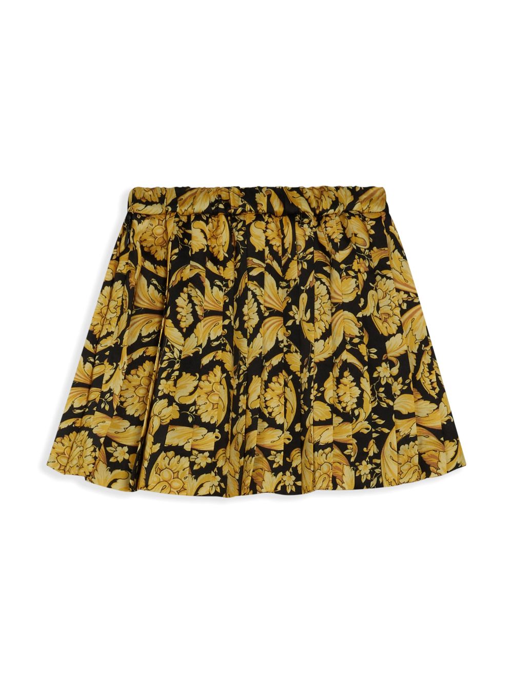 Versace Kids Barocco-print skirt - Yellow