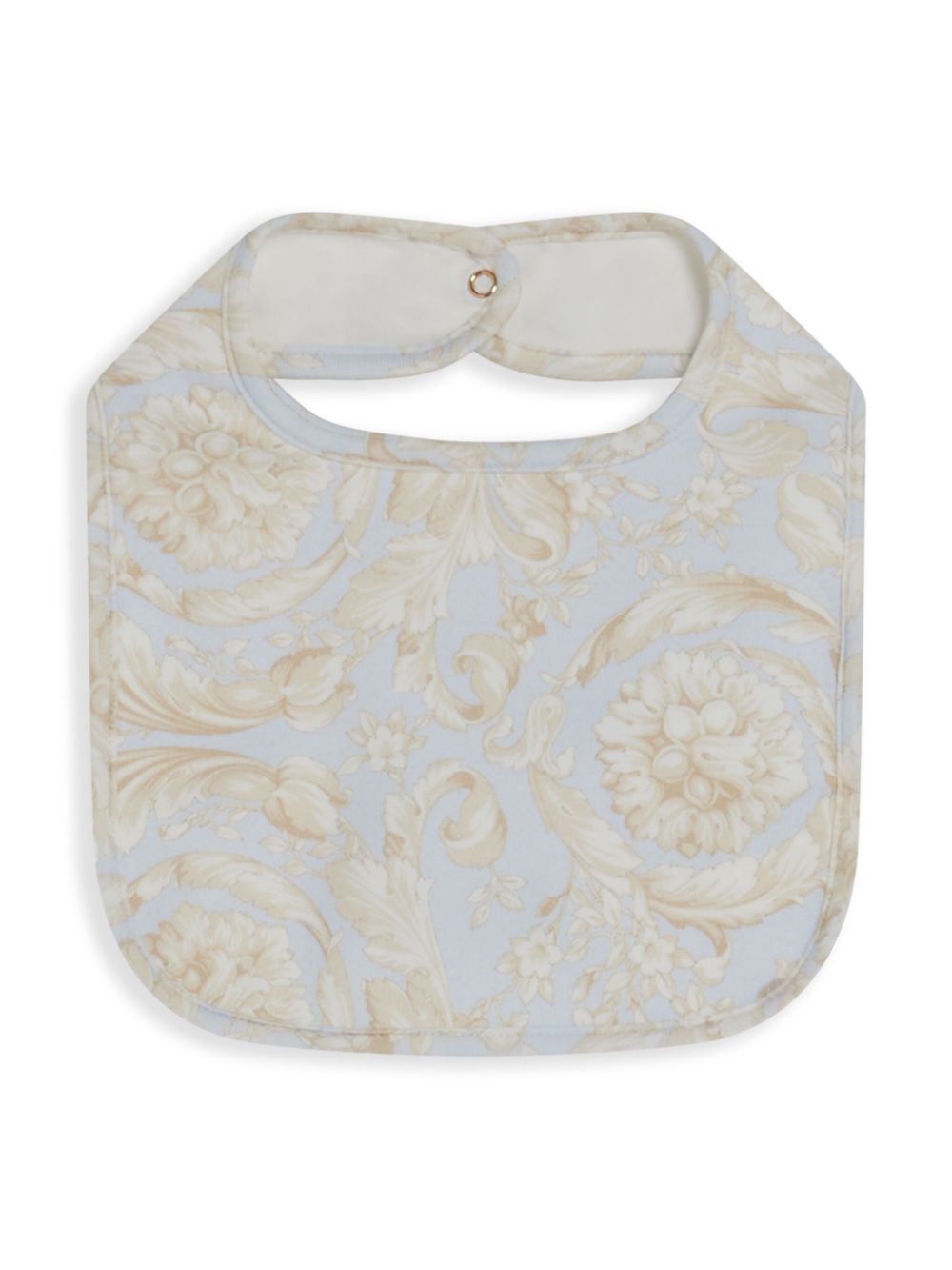 Versace Kids floral-print bib - Blue