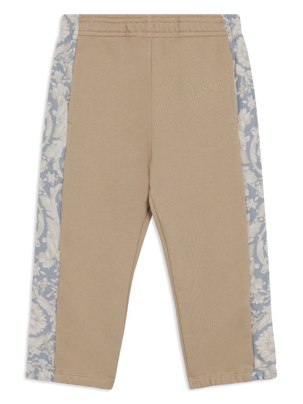 Versace Kids Barocco panelled track pants - Neutrals