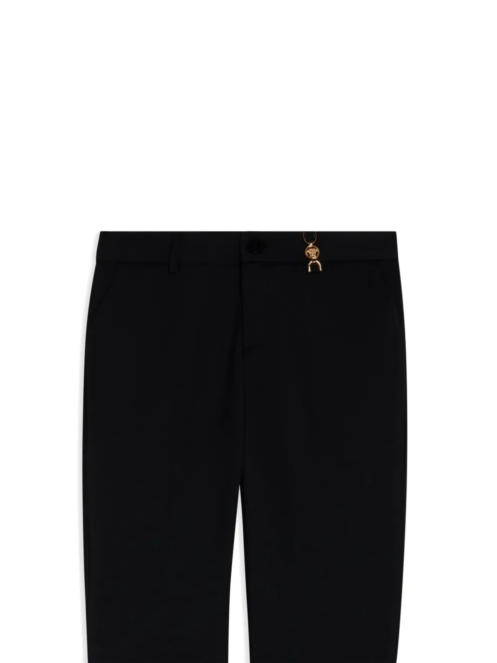 Versace Kids Broek met Medusa patroon Zwart