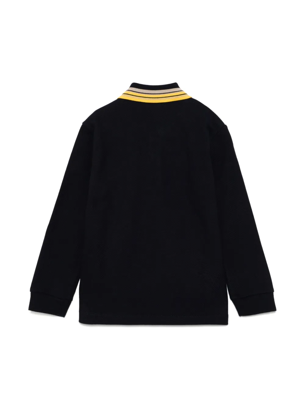 Versace Kids Poloshirt met geborduurd logo Blauw
