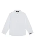 Versace Kids embroidered shirt - White