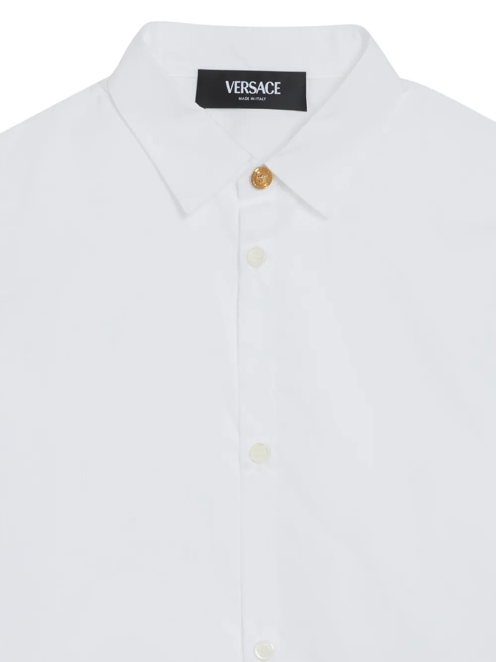 Versace Kids Shirt met borduurwerk Wit