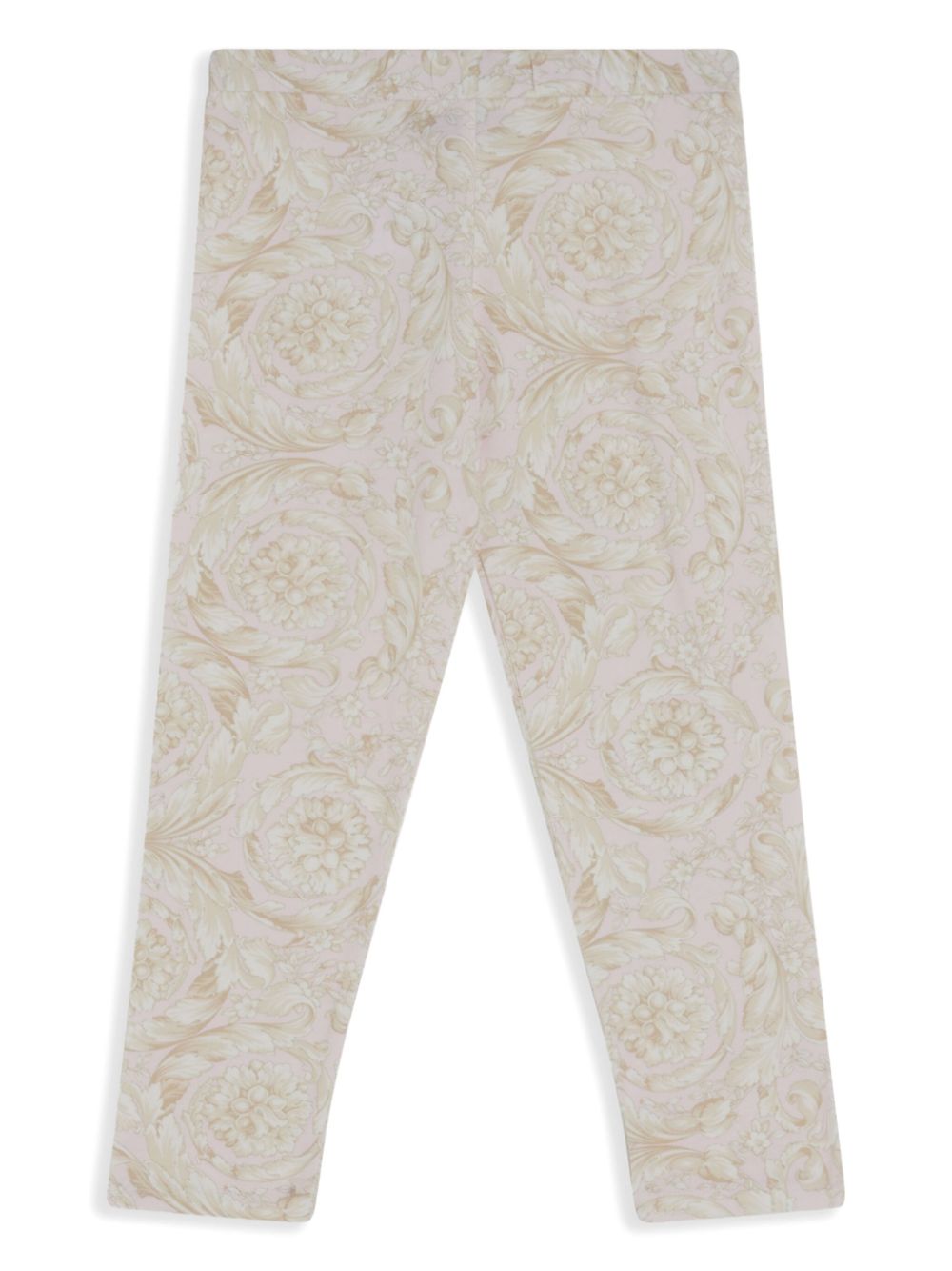 Versace Kids Legging met Barocco-print Beige