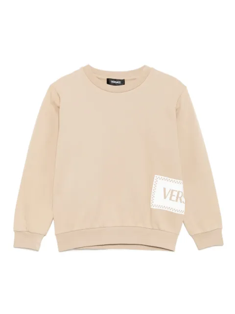 Versace Kids sudadera con logo estampado