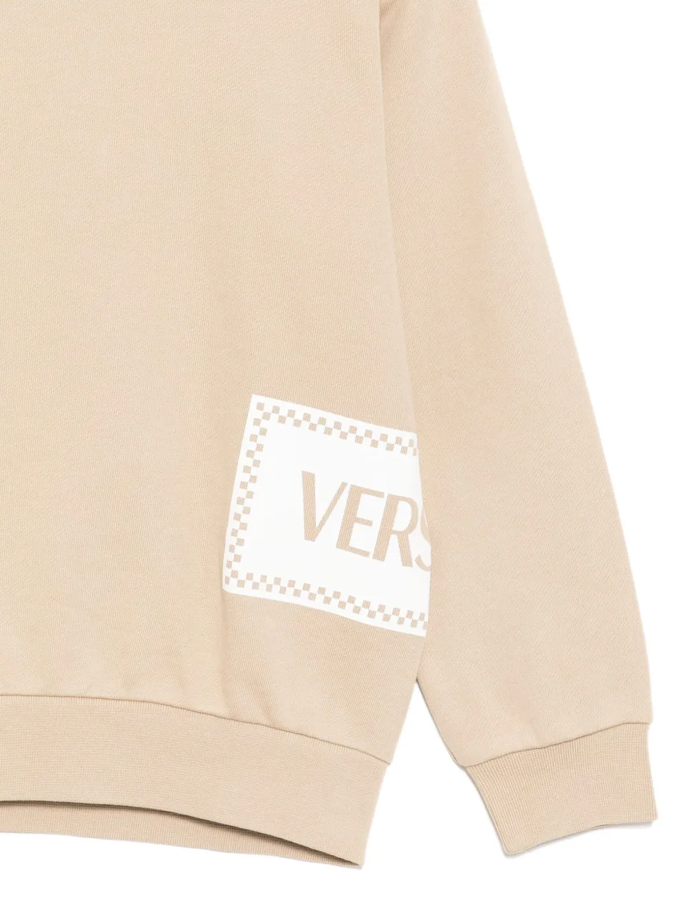 Versace Kids Sweater met logoprint Beige