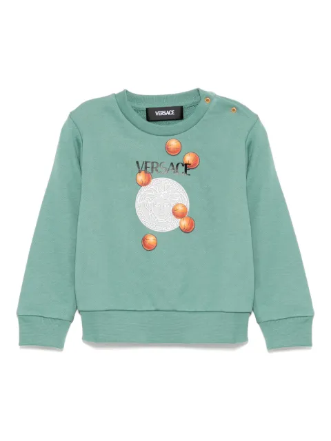 Versace Kids long sleeve cotton sweatshirt