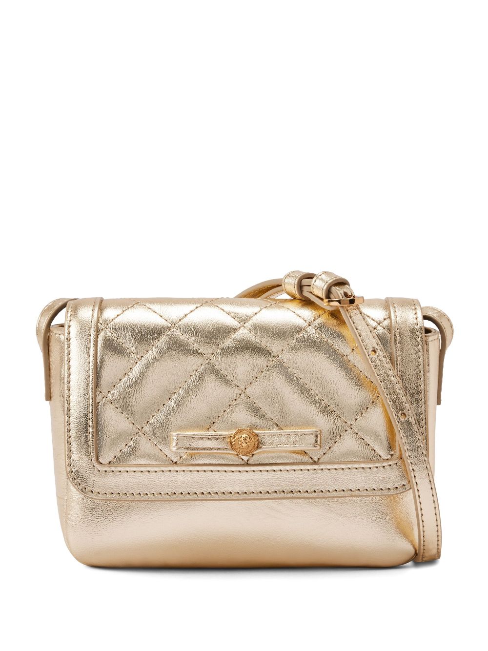 Versace Kids Gianni Ribbon cross body bag - Gold