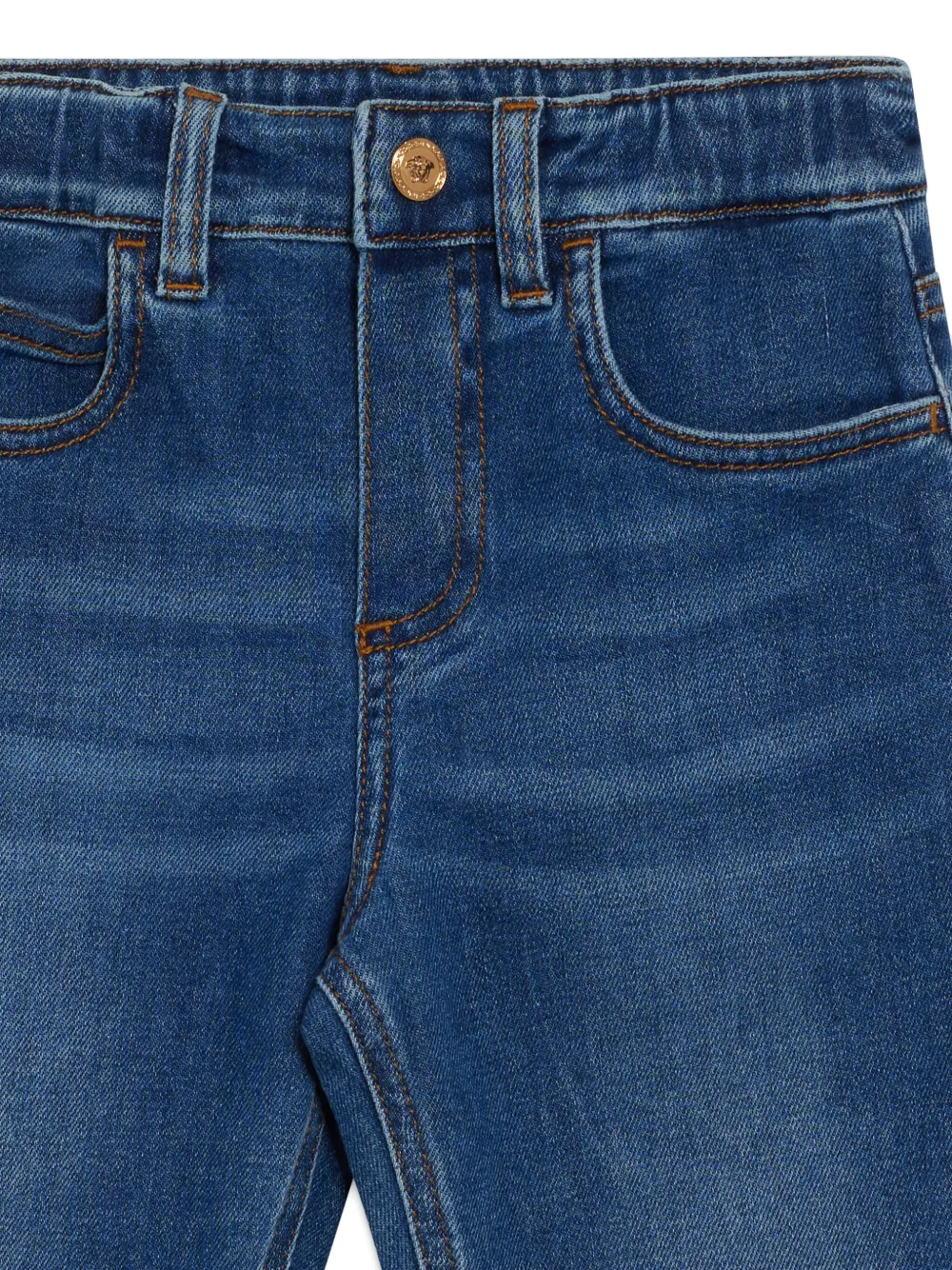 Versace Kids Jeans met effect Blauw