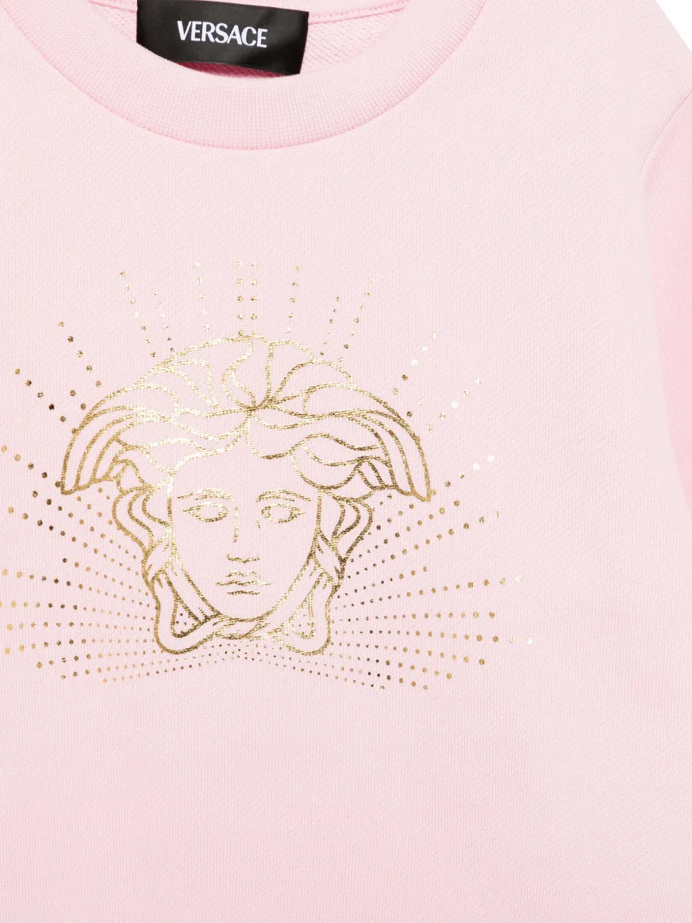 Versace Kids Sweater met grafische print Roze